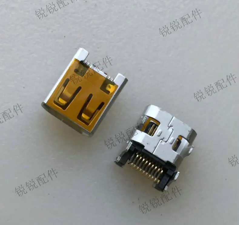 Fro MINI HDMI female seat 19P front sticker and rear plug, micro hDMI HDMI high definition seat, connector