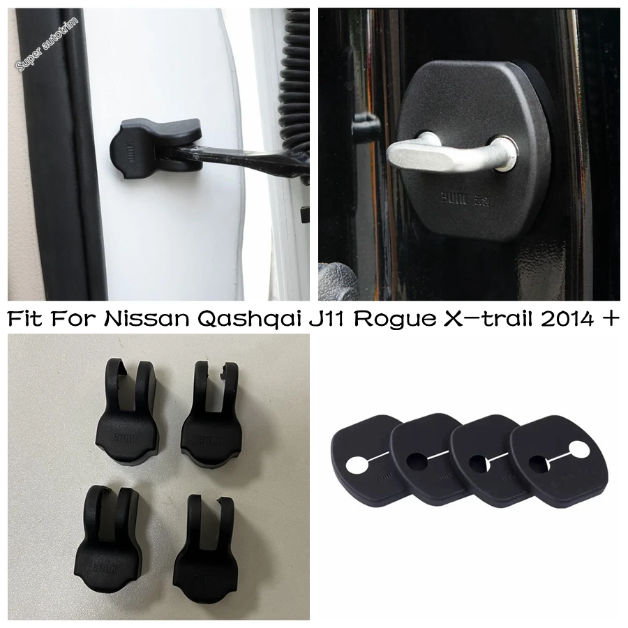 

Car Door Lock Stopper Limiting Arm Buckles Cover Trim Fit For Nissan Qashqai J11 Rogue X-trail 2014 - 2020 Interior Refit Kit