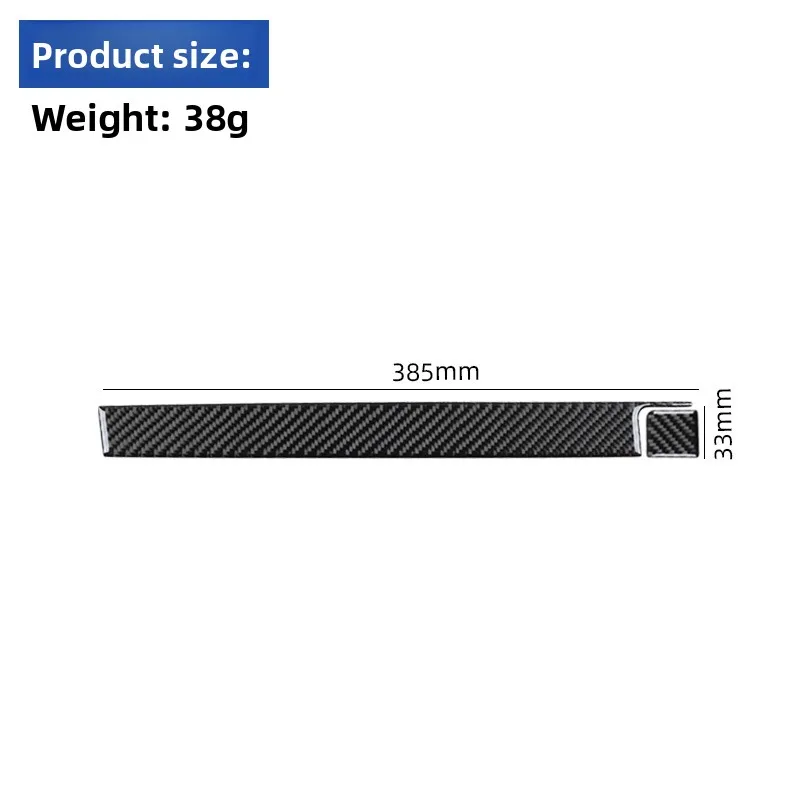 لصندوق تخزين الركاب من ألياف الكربون ملصق مزخرف لتعديلات داخلية لسيارة Toyota 12-15 Prius