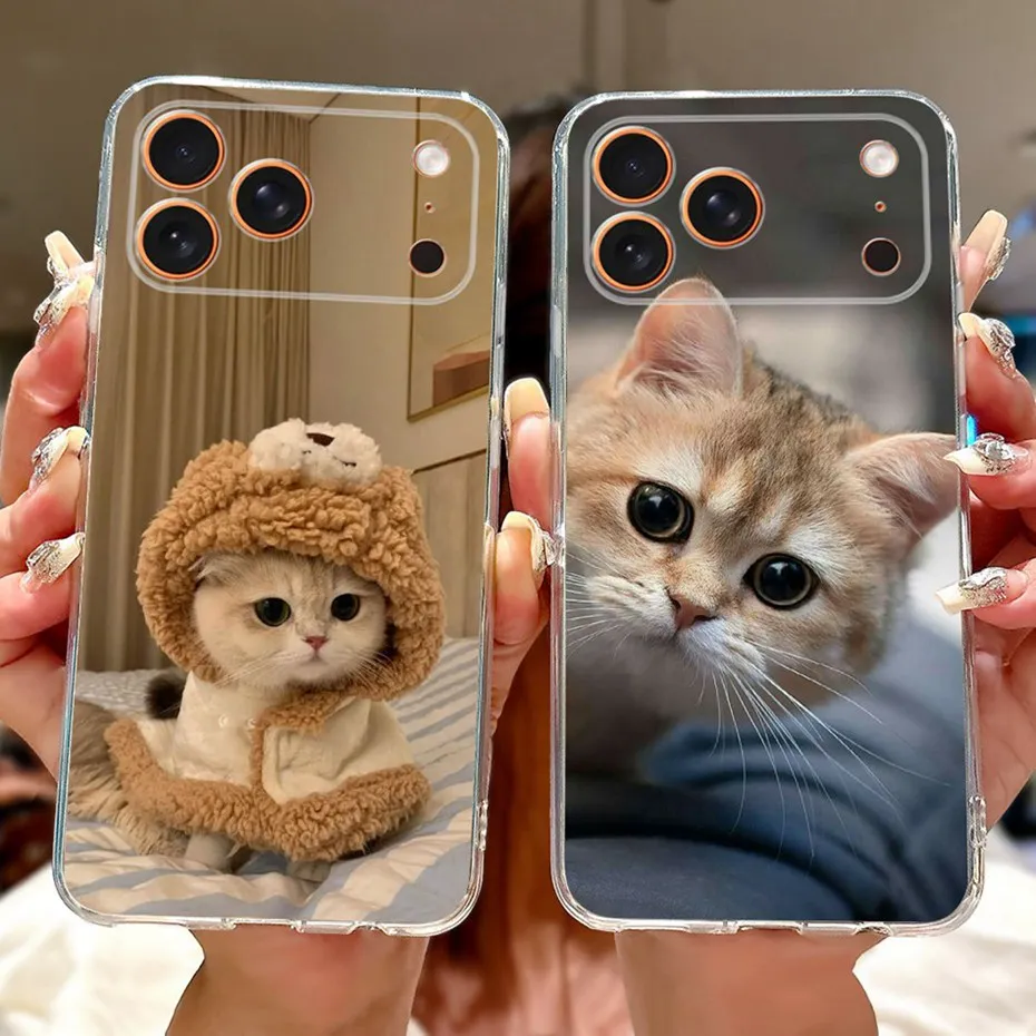 かわいい絵柄のiPhone 17 Pro Max用スマホケース、iPhone17用ソフトシリコンTPUカバー、iPhone 17 Air、17Pro、17ProNax用ケース、バンパー