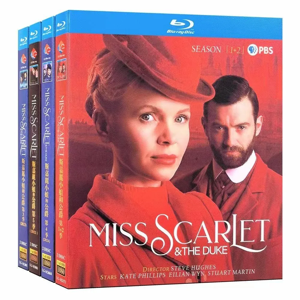 Miss Scarlet and The Duke Season 1-5 (2025) Blu-ray discBlu-ray disc 8-D