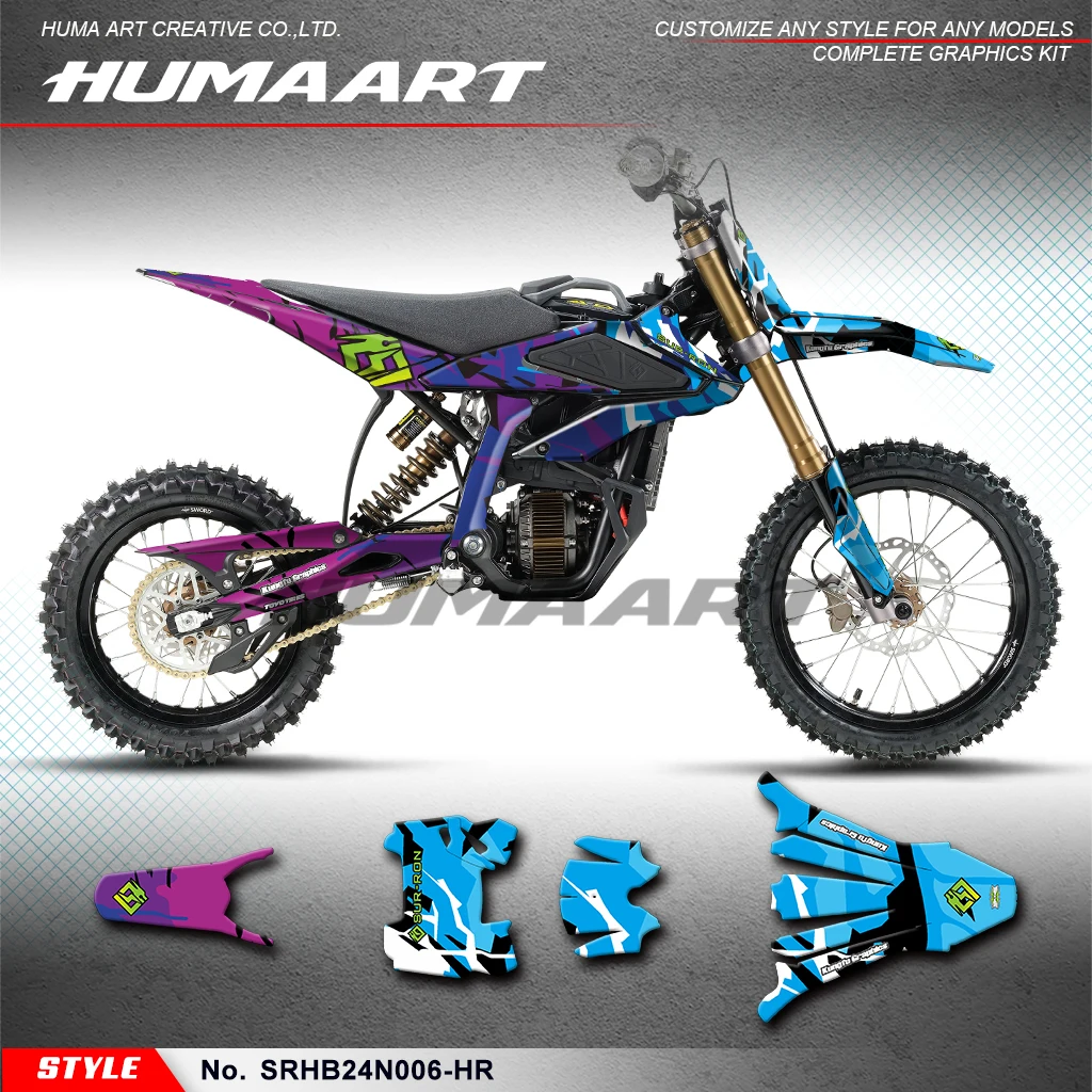 

HUMAART Custom Motorcycle Stickers Vinyl Decal for Sur Ron SURRON Hyper Bee Sur-Ron Dirt eBike, Protector, SRHB24N006-HR