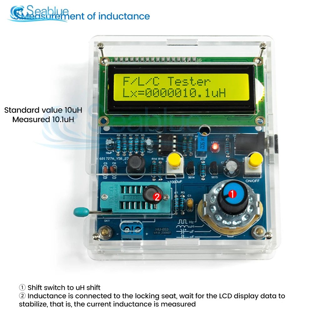 DC 5V LCD Digital Transistor Tester Capacitor Capacity Meter Inductive Capacitance Electronic Measurement Instrument Capacimeter