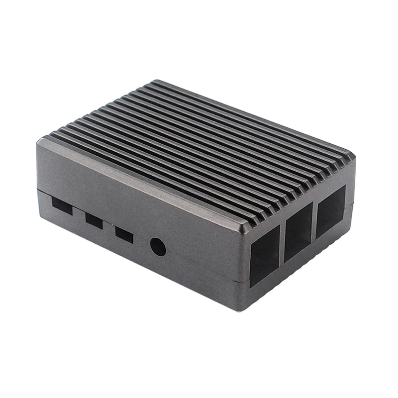 Aluminium behuizing voor Raspberry Pi 4 Black Box Metalen omhulsel Passieve koelingbehuizing voor Raspberry Pi 4 Model B