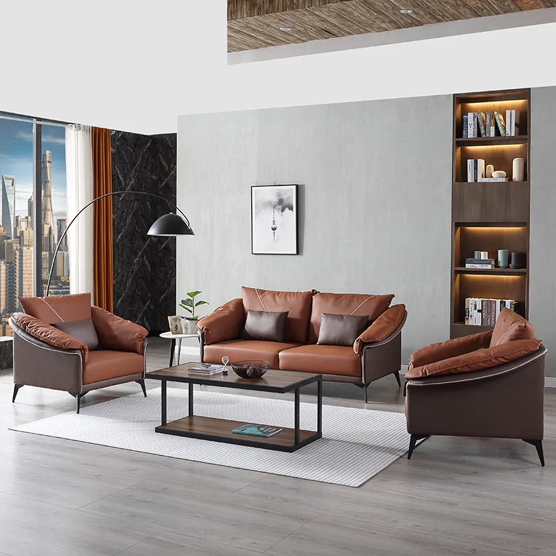 

Office Sofa Business Reception Living Room Negotiation Simple Modern Fashion Hotel Lobby Reception Office Sofa