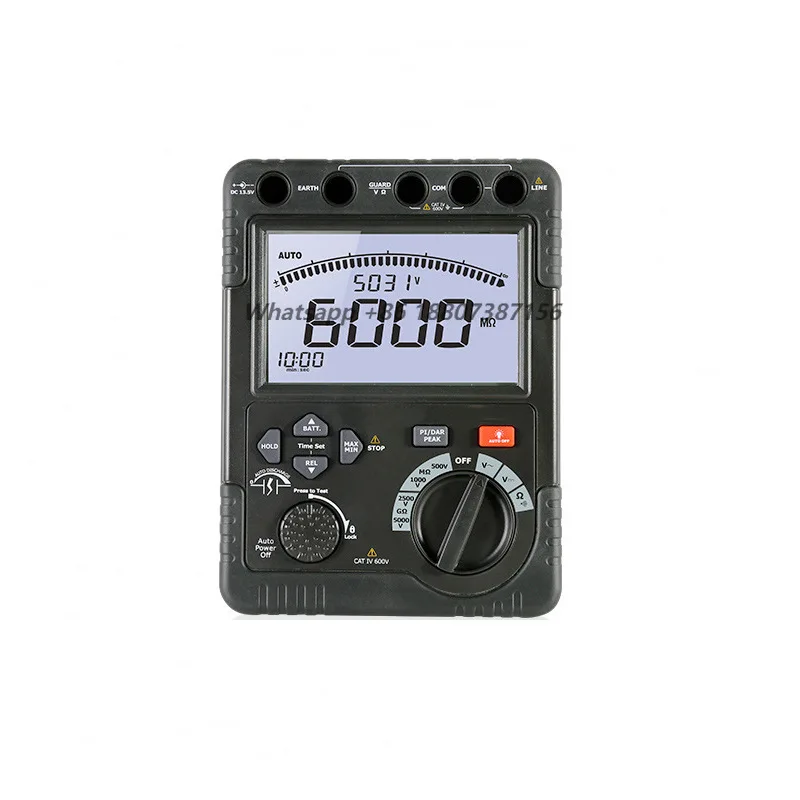 Professional DT-6605 High-Voltage Insulation Resistance Tester AC/DC Voltage Measuring Instrument 1 Year Warranty