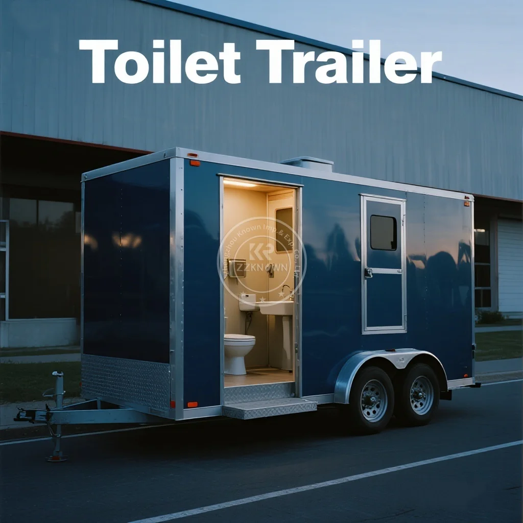 

USA Standard Factory Made Outdoor Shower Trailer High End Customizable Portable Toilet with Easy Maneuverability
