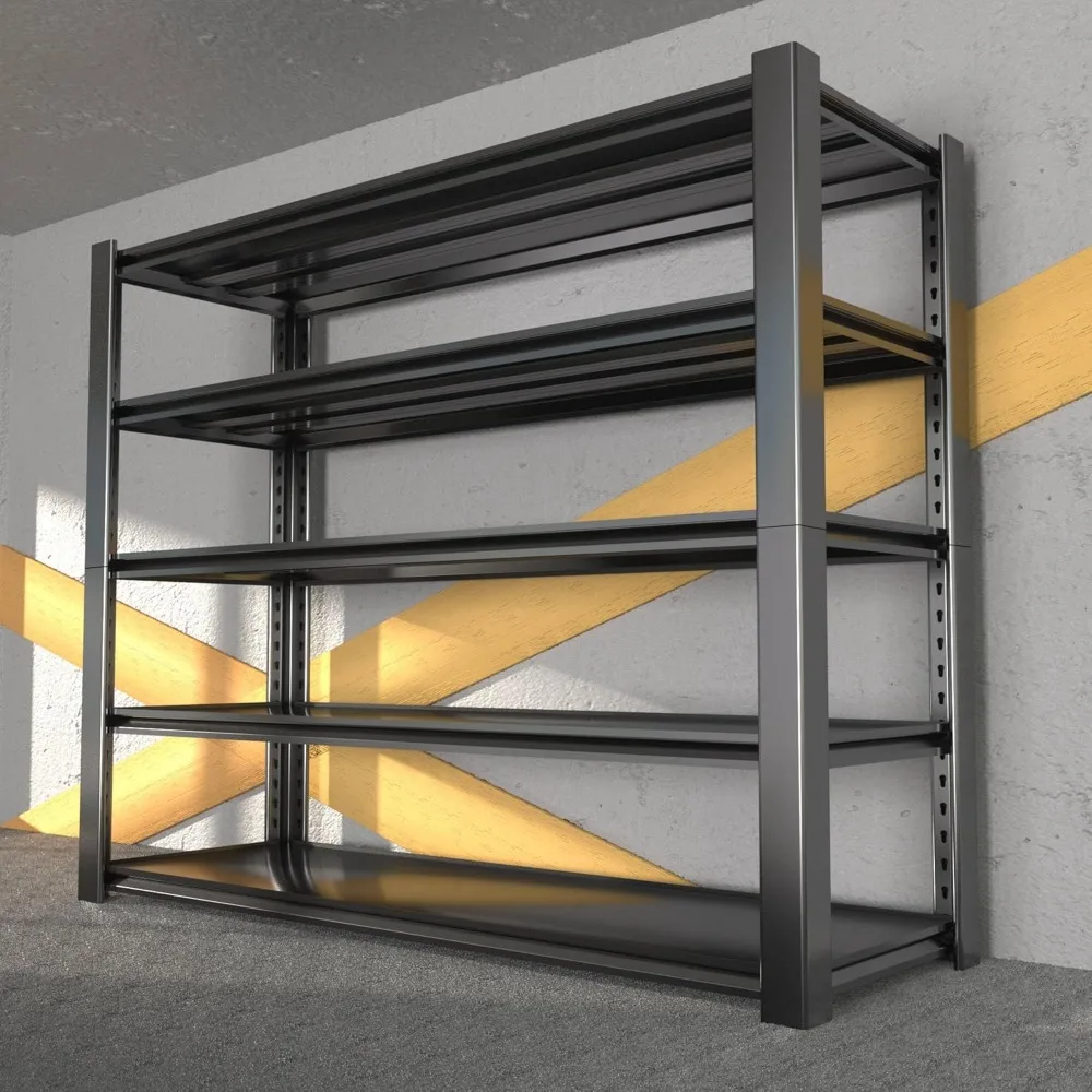 

3020LBS Standing Shelf Units 72" H x 48"W x 20"D – Heavy-Duty 5-Tier Garage Shelving & Metal Storage Rack for Home & Workshop