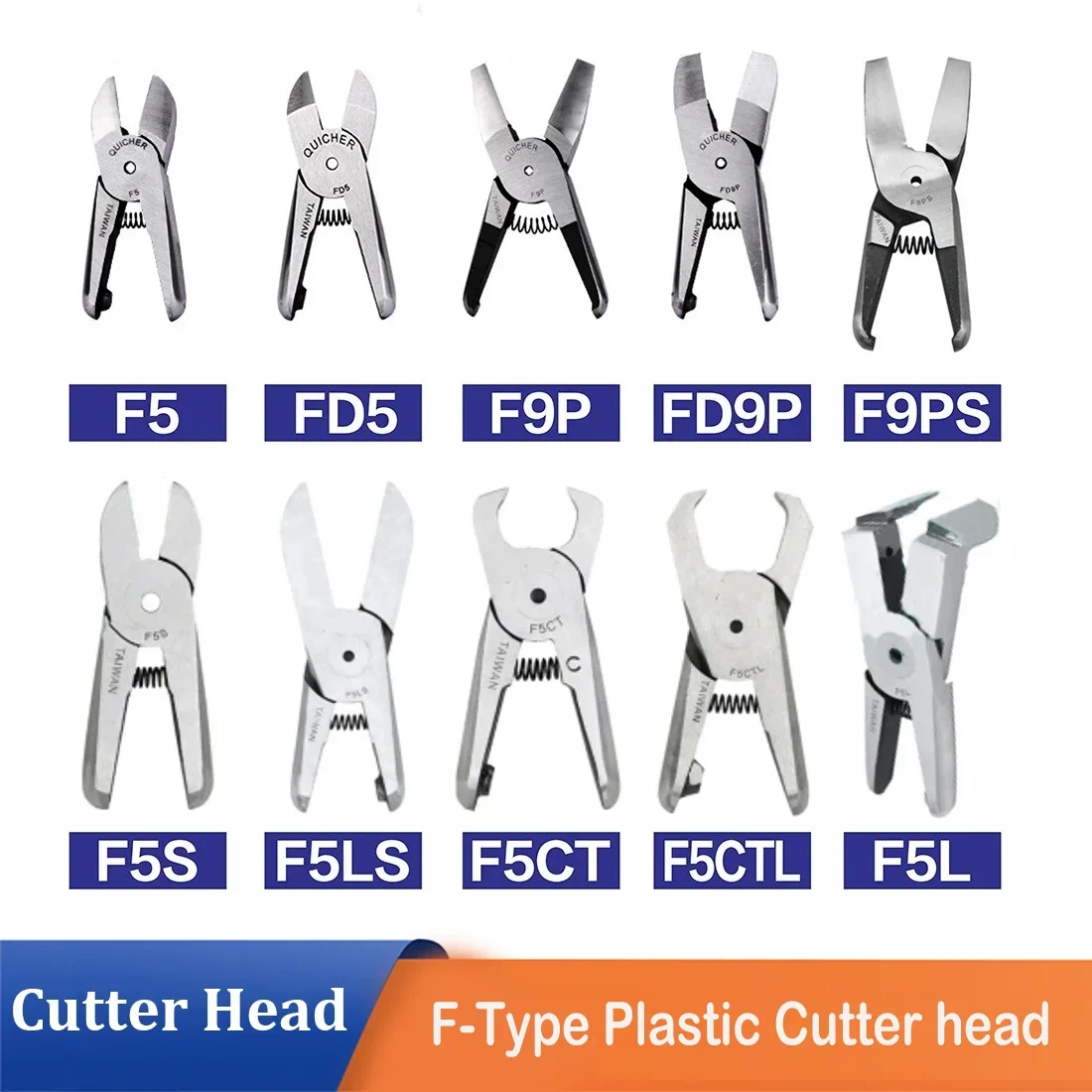 หัวตัดกรรไกรลมแบบ F-style สำหรับเครื่องตัดพลาสติก รุ่น FD5 F5LS F5S ใช้กับ HS-10T HS-30T HS-35P