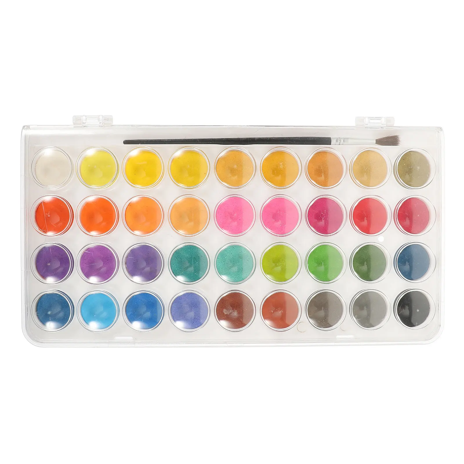 

Набор акварельных красок, портативный, с твердыми пигментами, быстросохнущие, яркие цвета, маленький дорожный набор для рисования, принадлежности для рисования