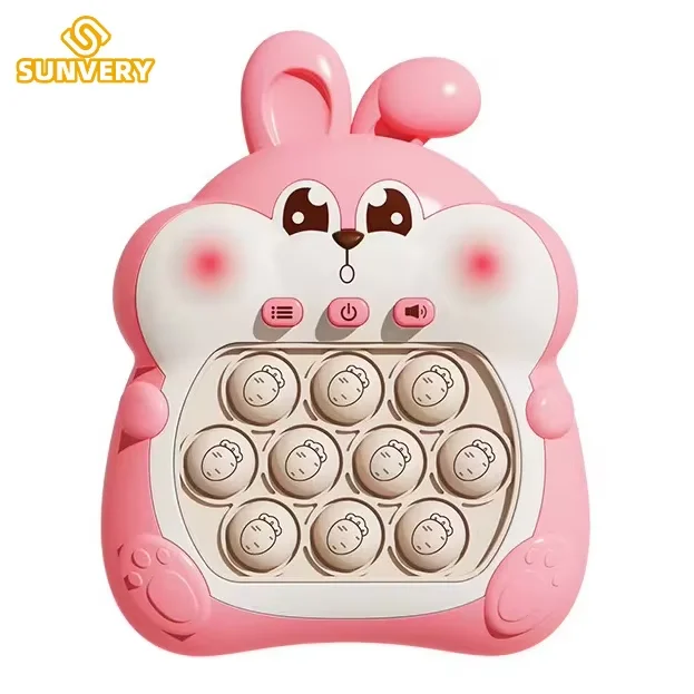 Kids Travel Toy Pop Quick Push Bubble Whack a Mole Toy Electric Game Machine for ADHD Kid Fidget Toys for Boys Birthday Gift