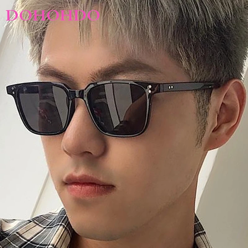 

Classic Luxury Rice Nail Square Frame Sunglass Women Outdoor Brand Designer Eyeglasses Fishing Driving Sun Glasses Male UV400