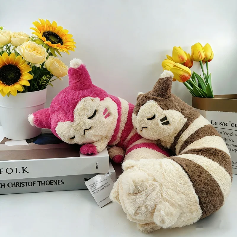 

45cm Anime Pokemon Sleepy Furret Kawaii Pikachu Sentret Doll Room Decor Office Nap Furret Pillow Toys Gifts