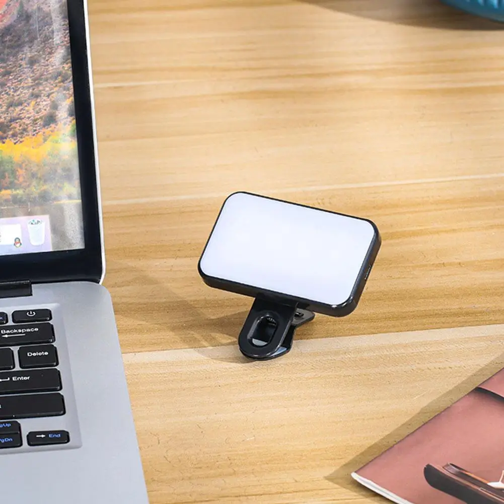 Portátil Video Conference Fill Light, LED Video Light, computador portátil Webcam Light, 3 Modos