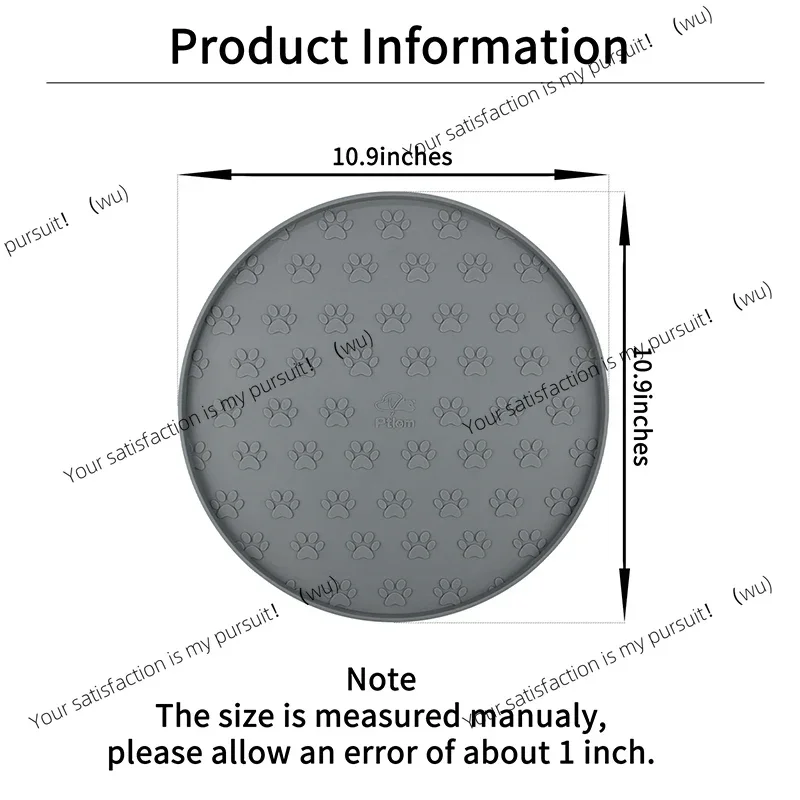 

Pet Placemat Cat Food Pad Dog Bowl Mat Pet Feeding Mat Prevent Food and Water Spills Pet Supplies Silicone Easy To Clean