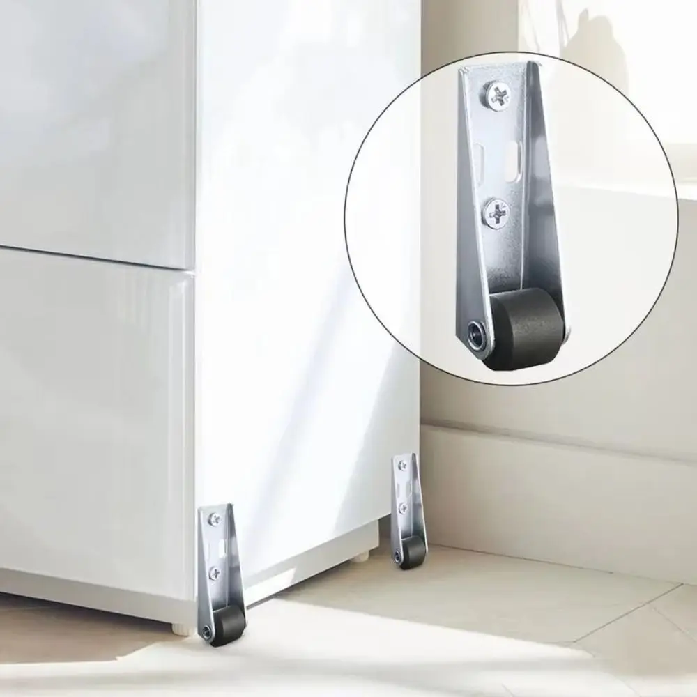 New Silent Furniture Caster Mobile Household Moving Tool Door Support Moving Wheel Side Mounted Gate Casters for 1/2Pcs