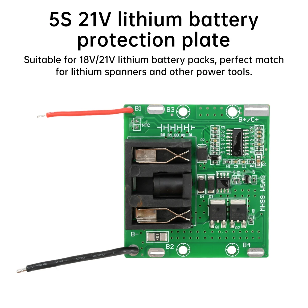 Mini 5S 21V Li-ion Battery Charge Board Temperature Protection Battery Charge Board Overload Protection 20A