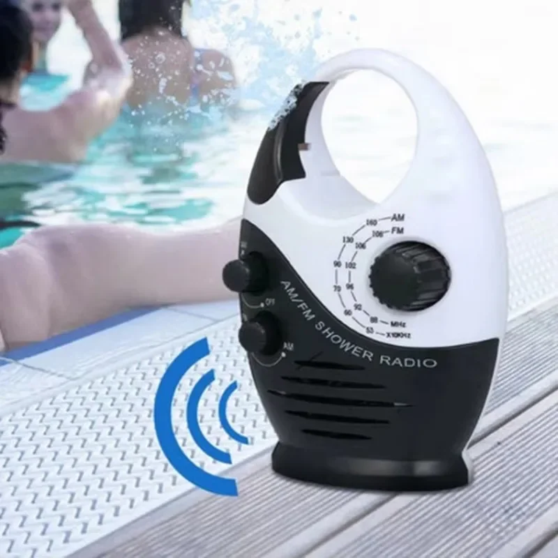 

SY-950 Portable Shower Radio AM FM IPX4 Waterproof Battery Powered Speaker with Top Handle Fm Radio