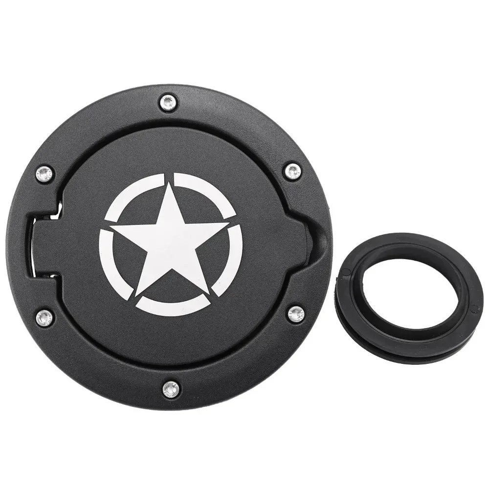 

AZ-Gas Tank Cap Cover Fuel Tank Cover 4-Door 2-Door for 2007-2018 Jeep Wrangler Jk & Unlimited Car Accessories