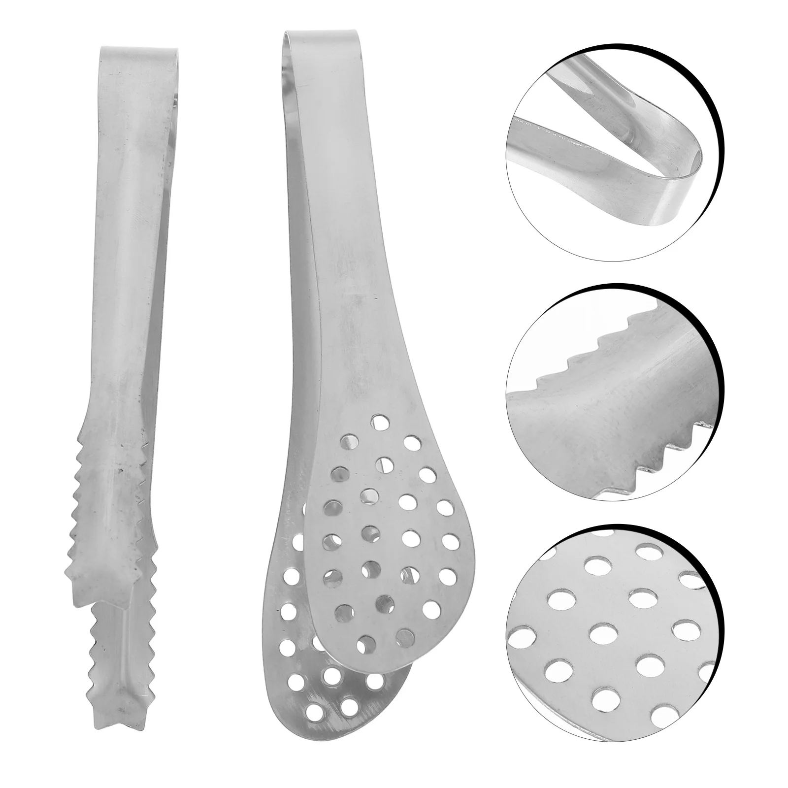 

6Pcs Stainless Steel Serving Tongs Small Mini Ice Tongs 5Inch Cooking Tea Party Coffee Wedding Bar Kitchen Utensils