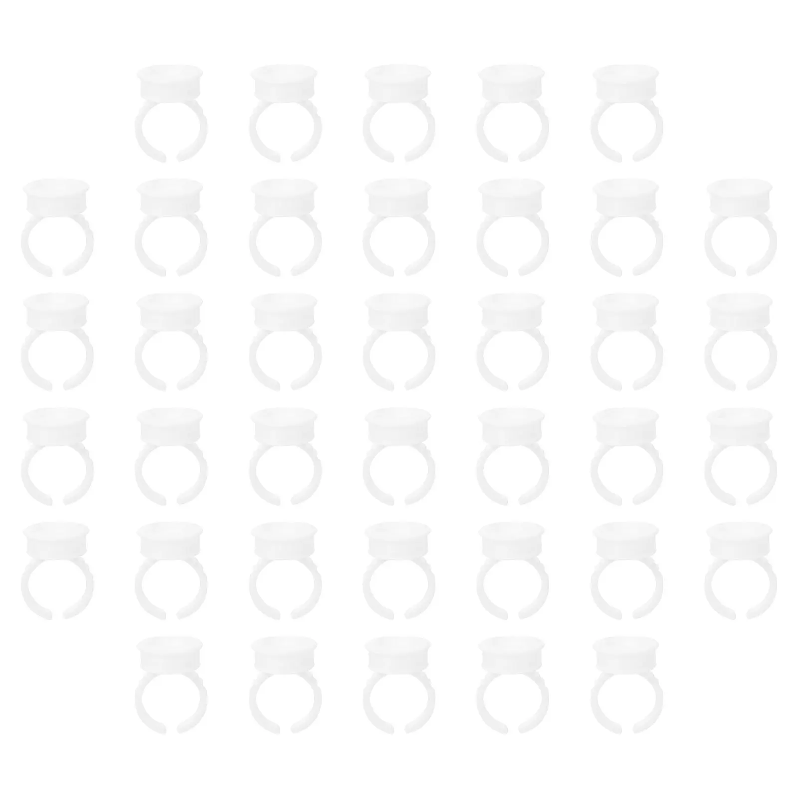 

500 шт. одноразовые чашки с пигментными кольцами, устойчивые держатели чернил для клея для ресниц, контейнеры для пигментов для татуировок, домашнее использование «сделай сам»