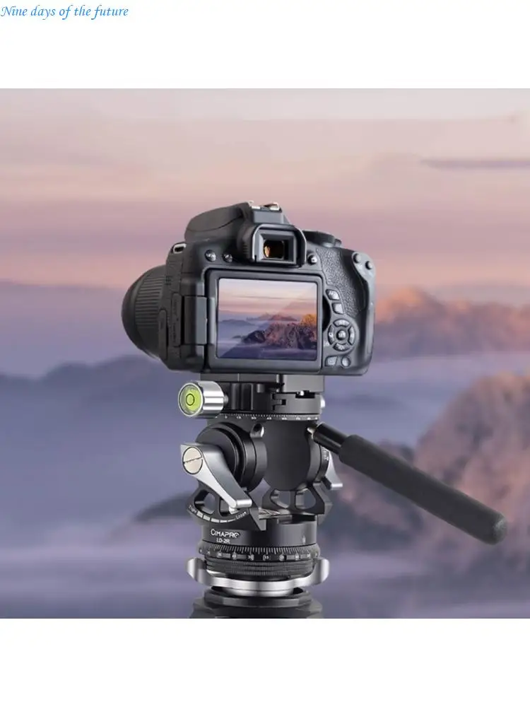 Professional Hydrostatic Damping Extent Head with 360 Degree Turn and Smooth Lean Adjustment for Smooth Video Firing E65A