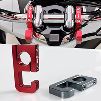 For SYM Joymax Z 125 200 250 300 GTS 250i 300i T3 Motorcycle Accessories CNC Aluminum Helmet Hook Holder Clamp Bracket Cylinder