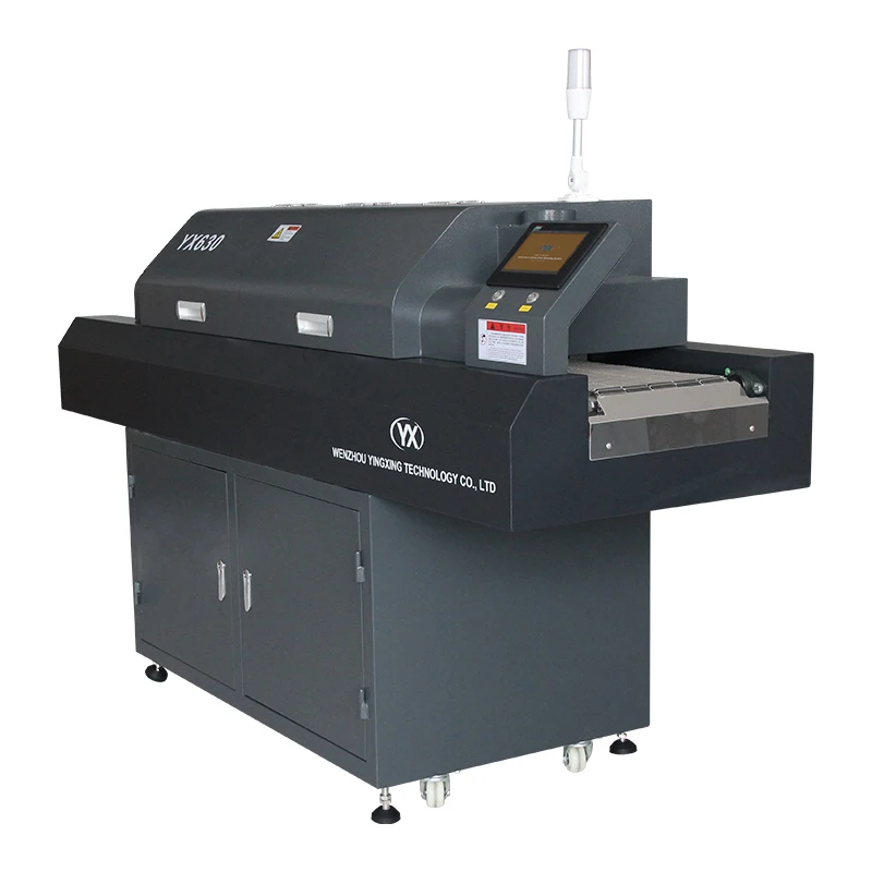 สต็อกใน EU YX630 คุณภาพสูงขนาดเล็ก SMT Reflow การประสาน เตาอบผู้ผลิตเครื่อง 6 โซนอุณหภูมิราคาถูก