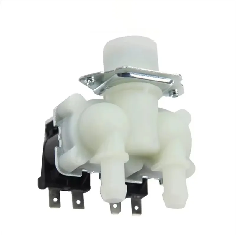 50/60Hz 32mA One In Two Out Normally Closed Water Inlet Solenoid Valve AC 220V  Flow Switch for Midea/Little Swan/Haier Washing