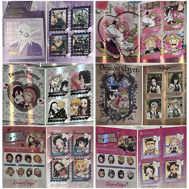 

Аниме Demon Slayer Bifold Cards Tomioka Giyuu Kochou Shinobu Uzui Tengen Коллекционная карта Рождественский подарок на день рождения Детские игрушки
