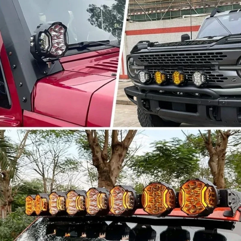 5inch Led Spotlights with DRL Auxiliary Light Off-road Modified For Tank Wrangler ATV SUV A-pillar Front Bumper Roof Searchlight