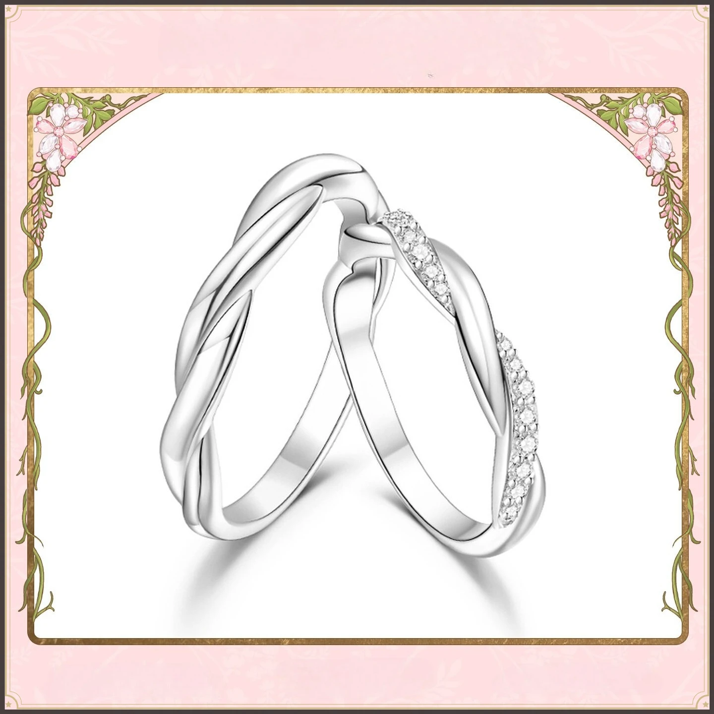 

Новая модель 2026 года, парные кольца «Бесконечная любовь» из серебра 925 пробы, подарок на день рождения для девушки