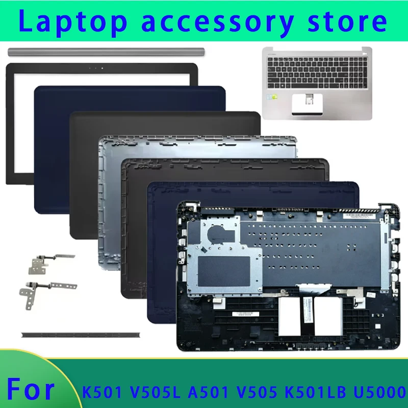 Brand for K501 K501U K501LX K501L V505L A501 A501L K501LB U5000 laptop LCD screen back cover/hinge cover/front panel/hinge