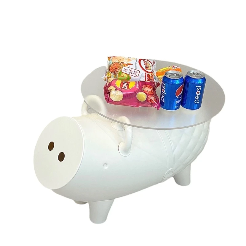 

Cream wind cartoon pig coffee table storage ornament living room home storage floor simple small table