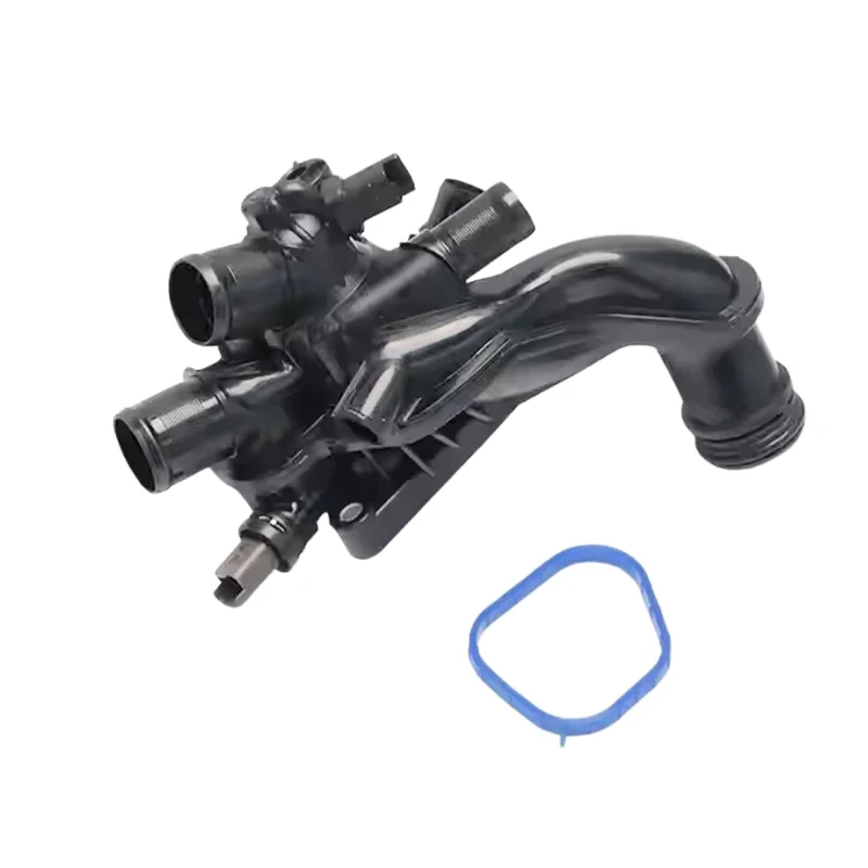 9808646980 V764558080 Termostato del Sistema de Refrigeración con Brida de Agua para Peugeot 208 308 3008 1.4 VTi 16v 95 1.6 VTi 16v 120