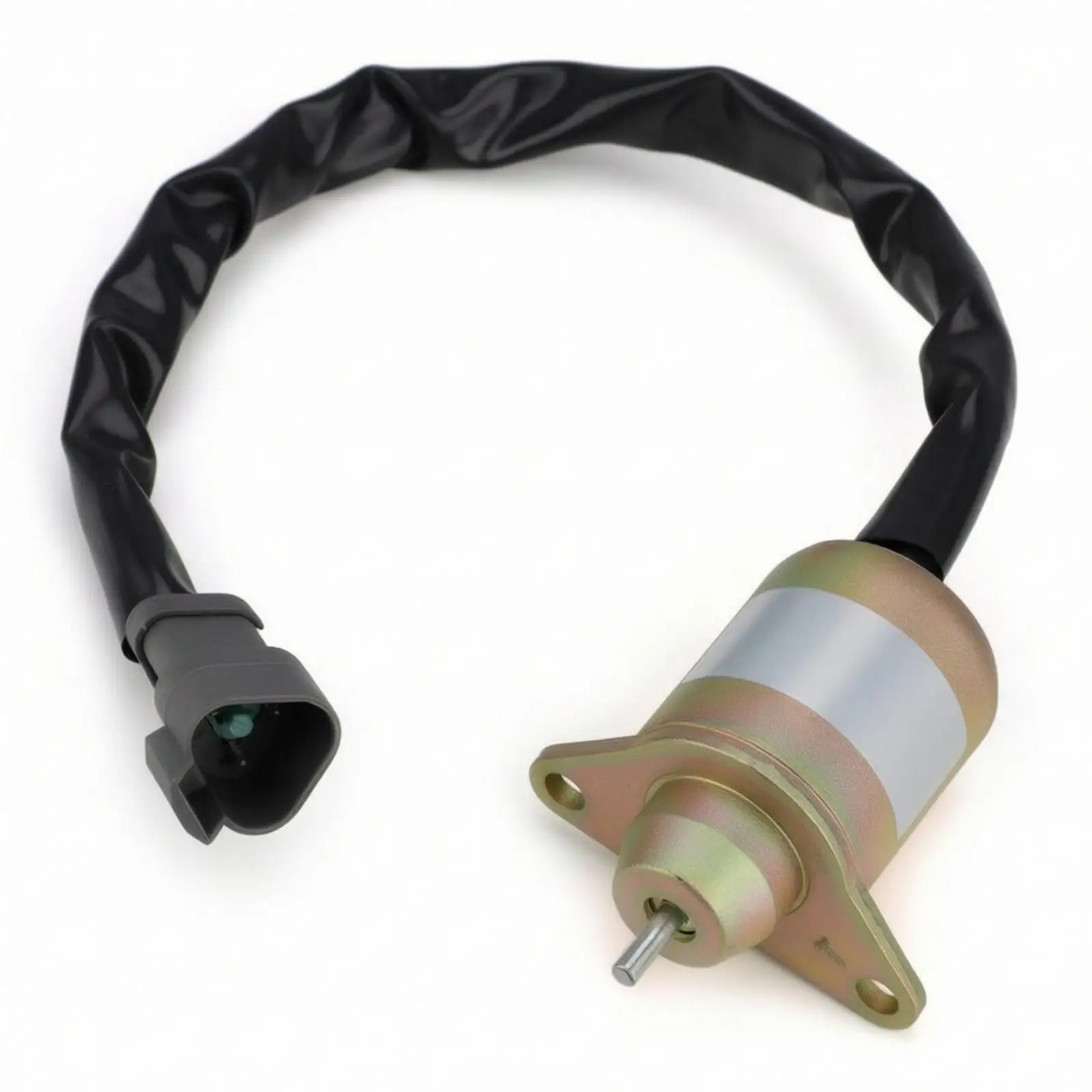 Cutoff Control Easy to Install 12V Engine Stop Solenoid for Equipment Repair Technicians