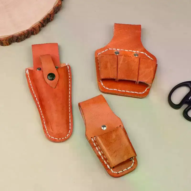 1개 휴대용 버클 파우치 공구 가방 전기공 허리 홀더 플라이어 보관 가드닝 트리밍 도구 가지치기 가위용