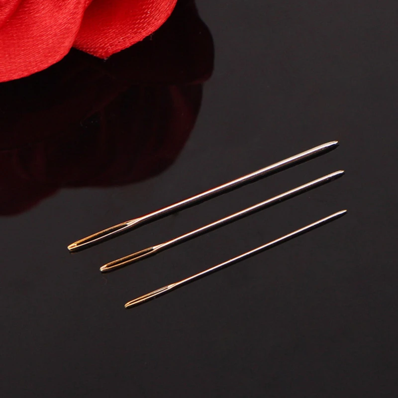 30pcs Cross Stitch Needles Gold Tail Needle Blunt Embroidery Needle Cross Stitch Needlework Tools