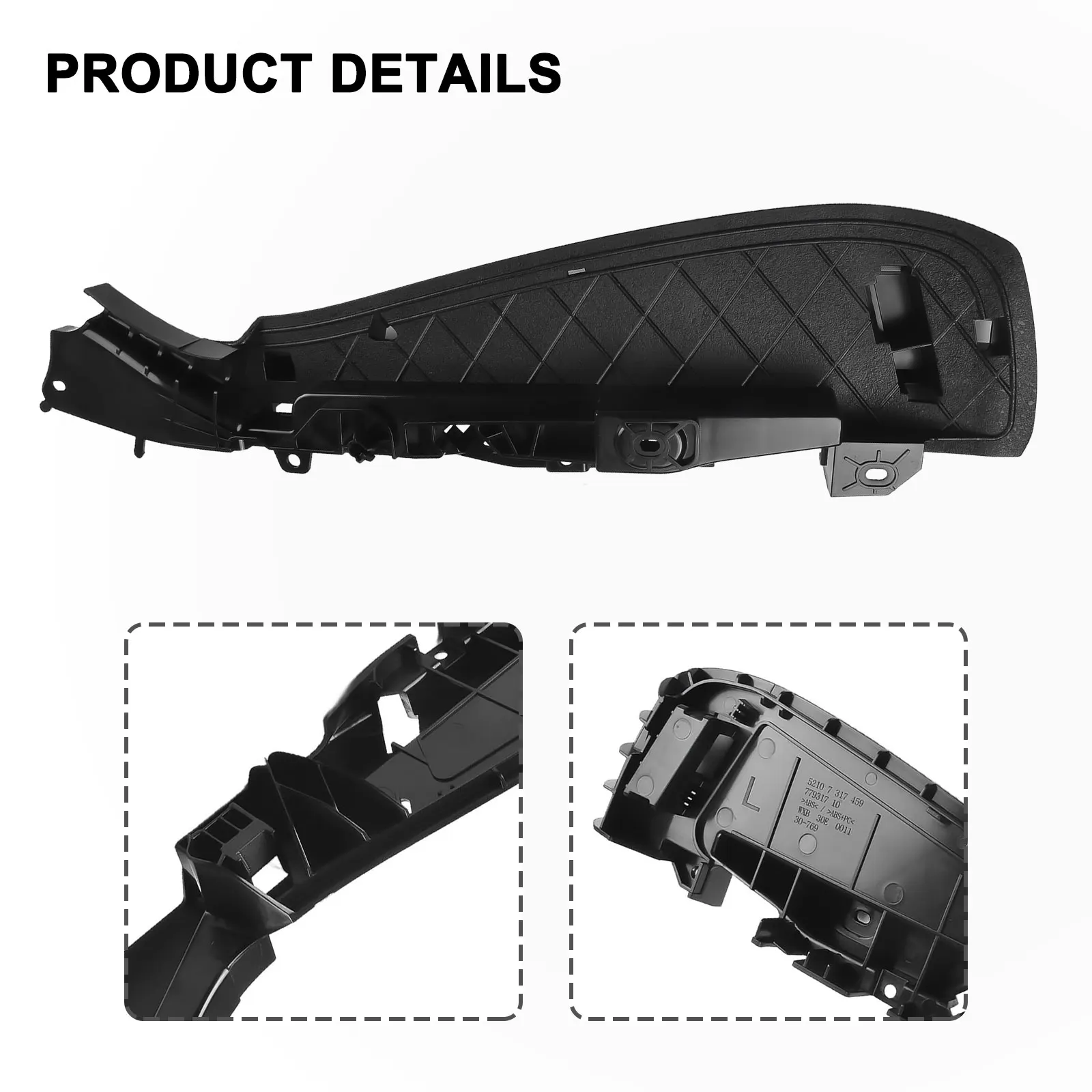 Fits For BMW 5\' F07 GT LCI Track Rail Cover 1 Pieces 52107317459 Car Accessories Dustproof Seating Tool Practical