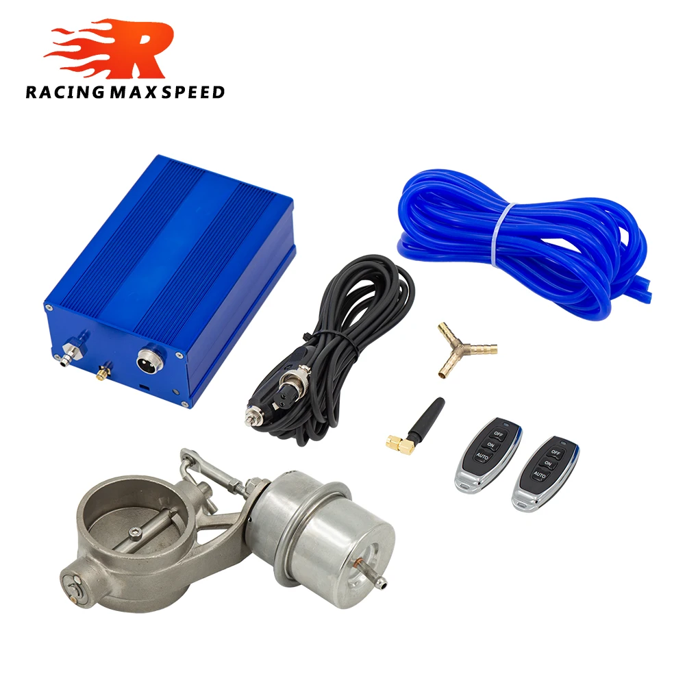 Universele 2 "/2.36"/2.5 "/2.75"/3 "inch Uitlaat Vacuümpomp Vacuümklep Control Unit Set Uitlaat Knipsel Klep Met Afstandsbediening
