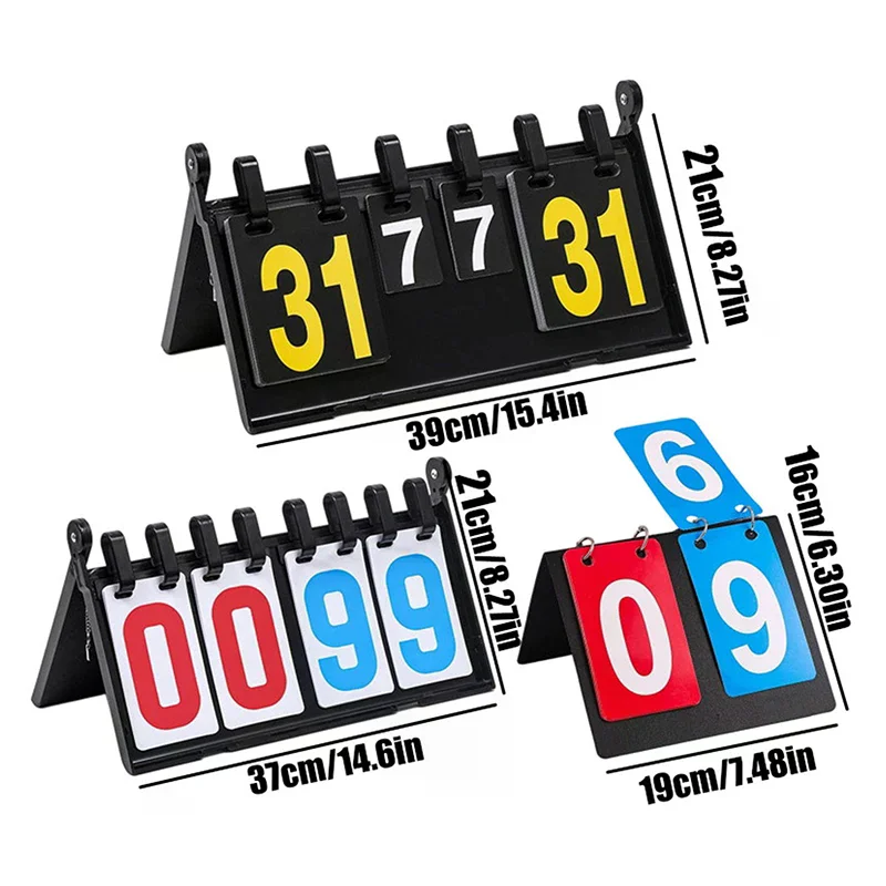 Tableau de bord rabattable à 4 chiffres ABS de qualité compétitif pour plusieurs usages sportifs, compact et facile à transporter