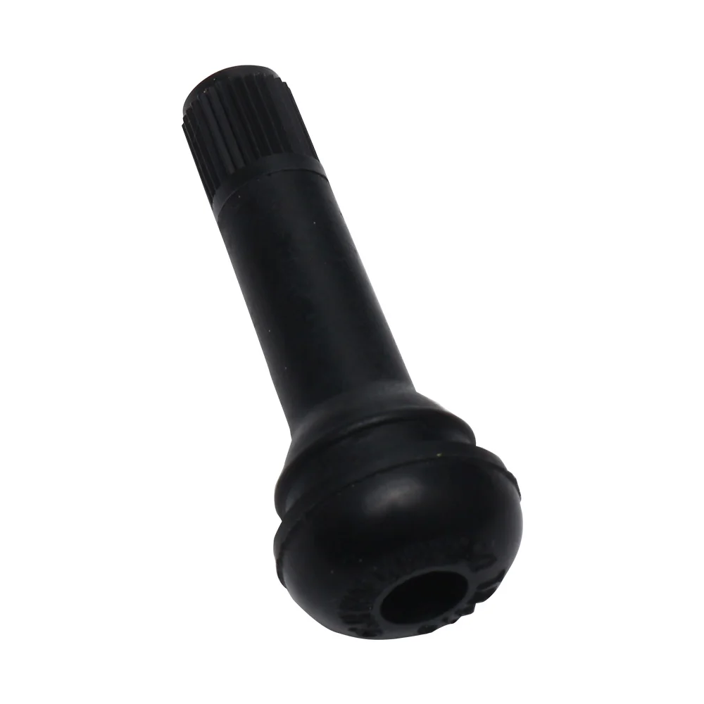 TR414 51.3mm automotive vacuum tire buckle type black rubber tire inflation valve tubeless tire with dust cover valve stem