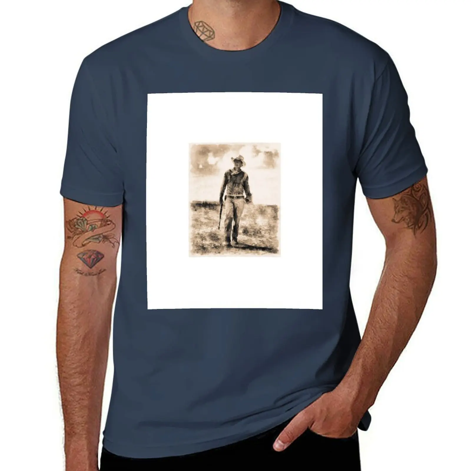 

John Wayne T-Shirt Fashion Simple Casual Tee Shirt