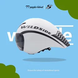 WILDSIDE TT Cycling Helmet Lens Goggles Triathlon Tri Road Bike Helmet Timetrial Race Bicycle Casco Ciclismo Accessories