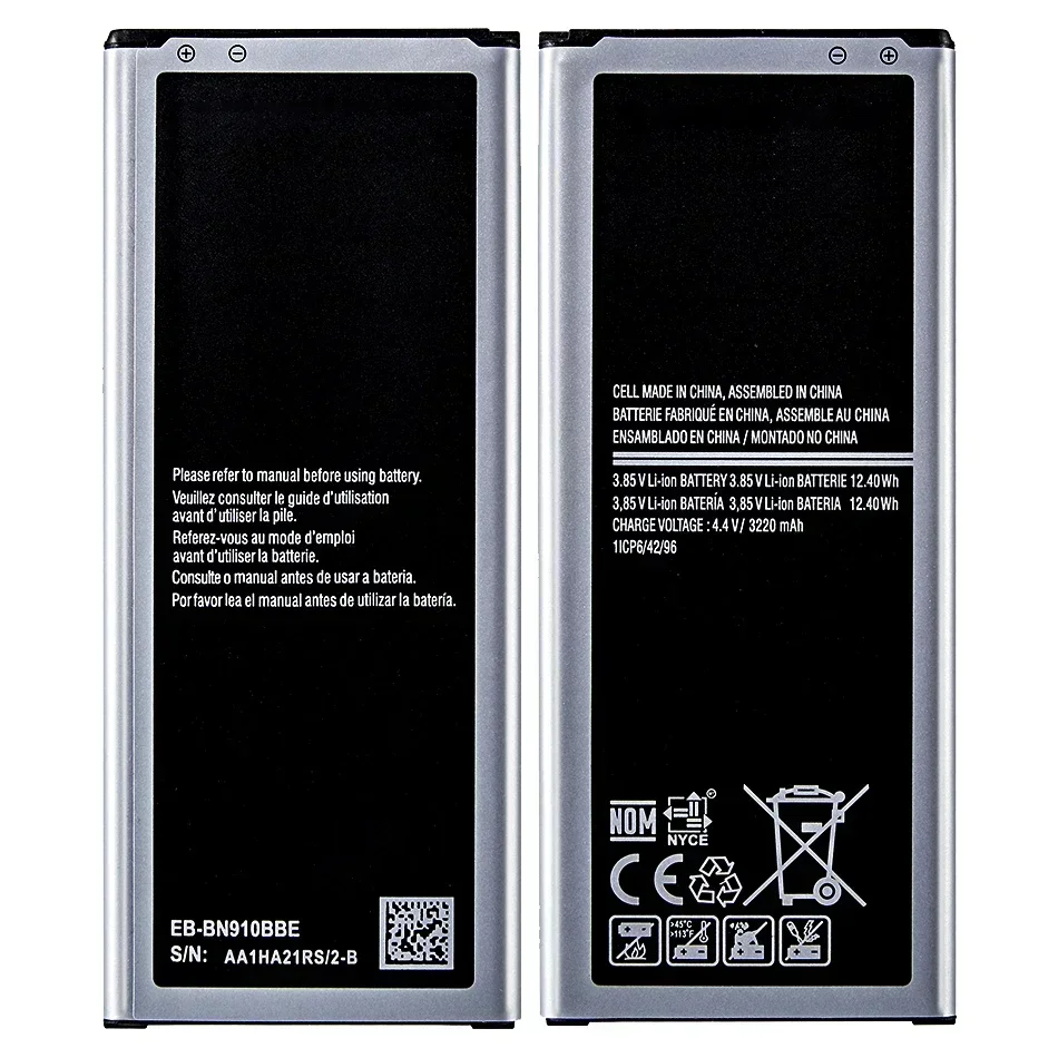 EB-BN910BBE Mobile Phone Battery For Samsung Galaxy NOTE 4 NOTE4 SM SM-N910 SM N910A N910U N910F N910H N910V N910C 3220mAh