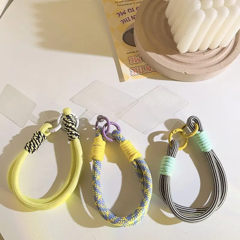 Cute Candy Colors Phone Chain Cellphone Short Strap Anti-lost Lanyard Chain Jewelry Phone Wrist Straps Hanging Rope Accessory