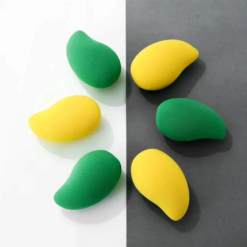 New Mango Shape Soft Makeup Sponge Face Beauty Cosmetic Powder Puff For Foundation Concealer Cream Make Up Blender Tools