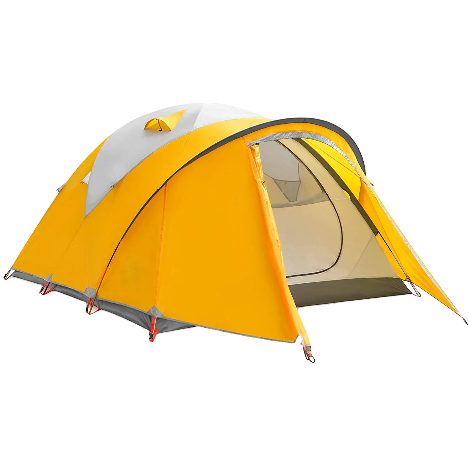 

4P Outdoor Custom Camping Tent Waterproof Breathable Inner Tent Spacious Backpacking Lightweight Portable Family Tent