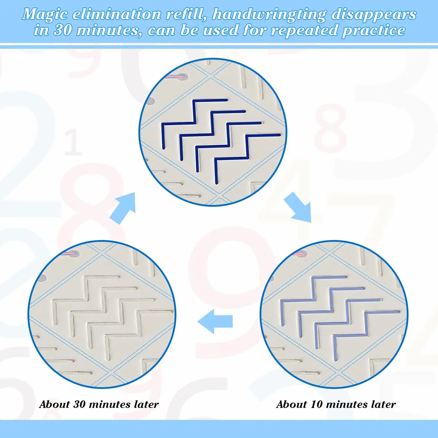 Spanish Magic Books Learning Lettering In Tracing Workbook for Kids Reusable Notebooks for Children Spanish Montessori Writing