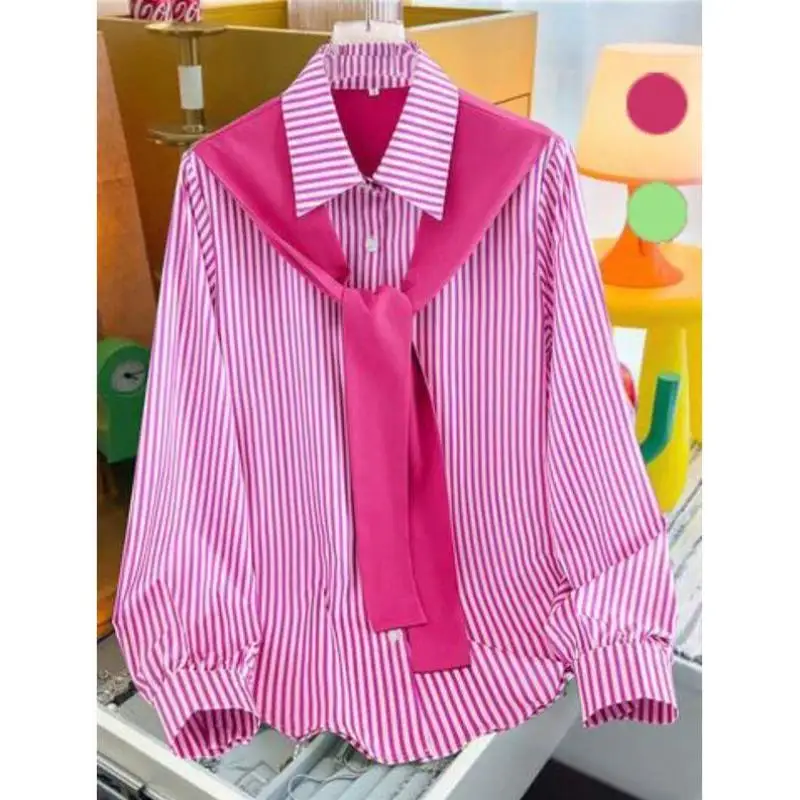 

Мужской полосатый принт irt Женский дизайн с поясом спереди из искусственной кожи с тонким воротником Све Длина семь дюймов